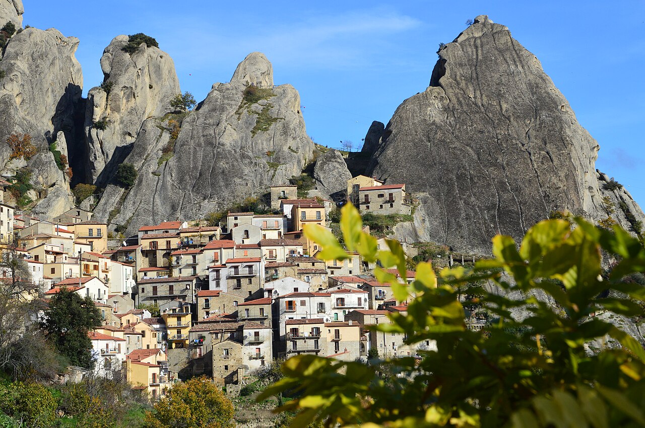 Panorama di Castelmezzano, in Basilicata